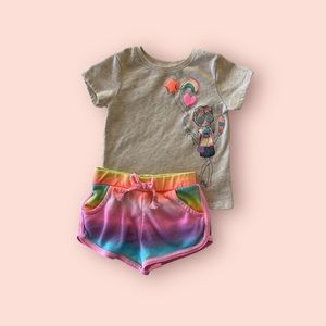 GIRL POWER TSHIRT/SHORTS 2 PIECE SET